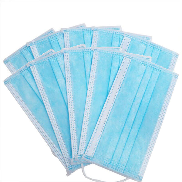 10 X Disposable 3-ply face mask